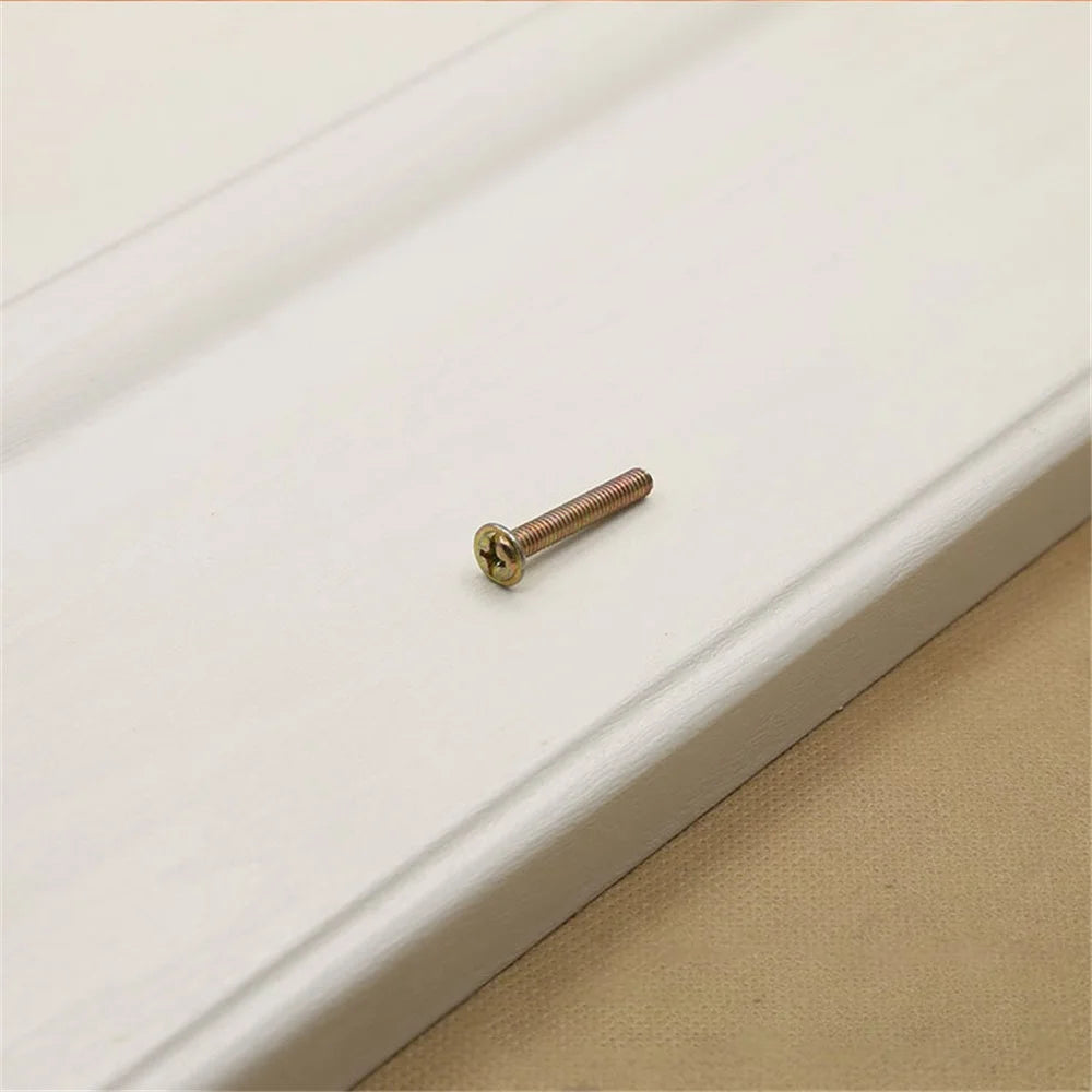 96mm Hole Pitch Hammered Texture Brass Pull Handle Cabinet Drawer Wardrobe Furniture Handle with 25mm Screw - 6