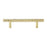 128mm Hole Pitch Stylish Hammered Texture Brass Handle Cabinet Drawer Wardrobe Pull Handle Furniture Parts with 25mm Screw - 1