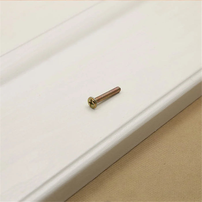 128mm Hole Pitch Stylish Hammered Texture Brass Handle Cabinet Drawer Wardrobe Pull Handle Furniture Parts with 25mm Screw - 6