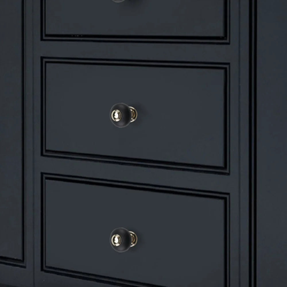 Stylish Cabinet Handle Drawer Wardrobe Cupboard Puller Zinc Alloy Furniture Door Knob with 22mm Screw - Gold+Black - 3