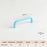 Aluminum Alloy Cabinet Pulls Handles with 22mm Screw, Wardrobe Drawer Hardware Metal Pulls - Blue / 96mm Hole Distance - 2