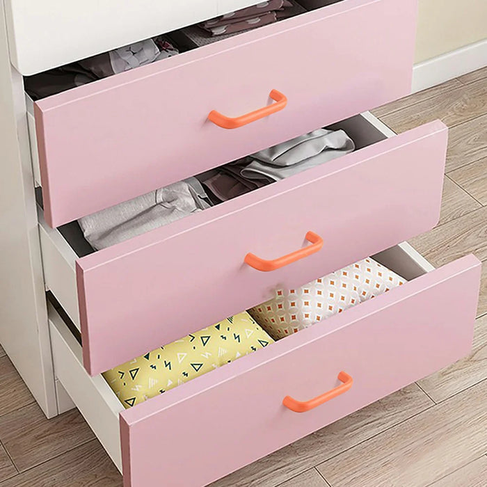 Aluminum Alloy Cabinet Pulls Handles with 22mm Screw, Wardrobe Drawer Hardware Metal Pulls - Blue / 96mm Hole Distance - 3