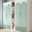Aluminum Alloy Cabinet Pulls Handles with 22mm Screw, Wardrobe Drawer Hardware Metal Pulls - Blue / 96mm Hole Distance - 5