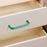 Aluminum Alloy Cabinet Pulls Handles with 22mm Screw, Wardrobe Drawer Hardware Metal Pulls - Blue / 96mm Hole Distance - 7