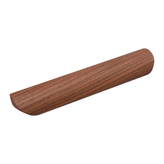 Black Walnut Cabinet Pulls Handle 22mm Screw Cupboard Wardrobe Wooden Pulls - 128mm Hole Distance - 1
