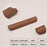 Black Walnut Cabinet Pulls Handle 22mm Screw Cupboard Wardrobe Wooden Pulls - 128mm Hole Distance - 2
