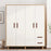 Black Walnut Cabinet Pulls Handle 22mm Screw Cupboard Wardrobe Wooden Pulls - 128mm Hole Distance - 3