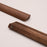 Black Walnut Cabinet Pulls Handle 22mm Screw Cupboard Wardrobe Wooden Pulls - 128mm Hole Distance - 5