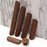 Black Walnut Cabinet Pulls Handle 22mm Screw Cupboard Wardrobe Wooden Pulls - 128mm Hole Distance - 6
