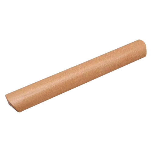 Beech Wood Cabinet Pulls Handle 22mm Screw Cupboard Wardrobe Wooden Pulls - 192mm Hole Distance - 1