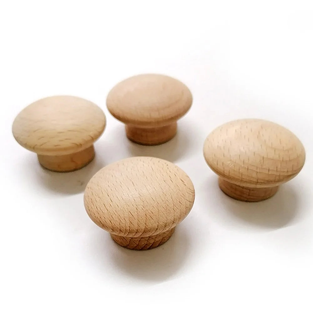 Wooden Cabinet Pulls Handle Drawer Wardrobe Small Pulls Knob with 27mm Screw - 40*29mm - 4