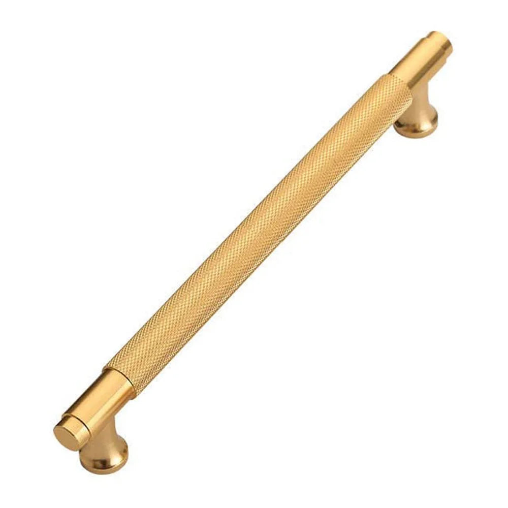 European Style Cabinet Handle Drawer Wardrobe Door Handle Furniture Hardware with 22mm Screw - Gold / Hole Distance 96mm - 1