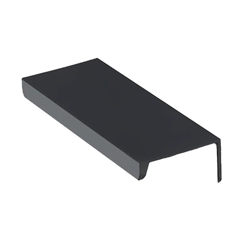 Aluminum Alloy Cabinet Pulls Handles Embedded Wardrobe Drawer Metal Pulls with 15mm Self-Tapping Screw - 64 / 80 / Matte Black - 1