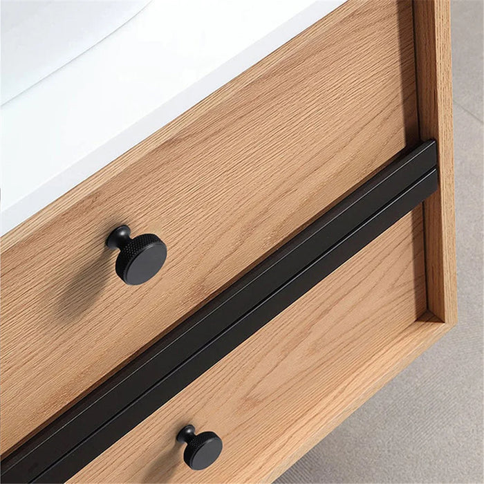 Simple Style Modern Cabinet Pulls Handle Drawer Wardrobe Small Round Pulls Knob with 22mm Screw - 831 / Black - 3
