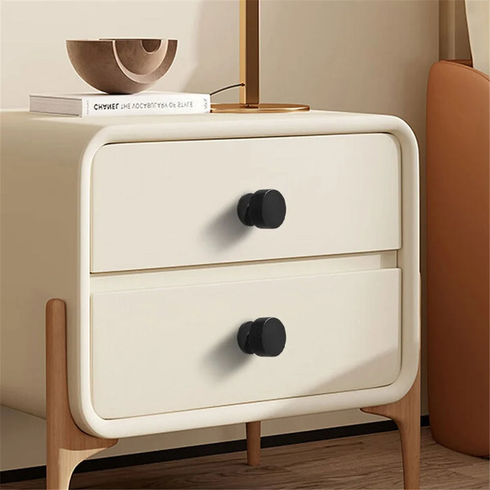Simple Style Modern Cabinet Pulls Handle Drawer Wardrobe Small Round Pulls Knob with 22mm Screw - 831 / Black - 5