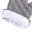 1 Pair Rhombus Texture Cotton Gloves Baking High-Temperature Resistant Thickened Microwave Oven Gloves Kitchen Tools - Grey - 4