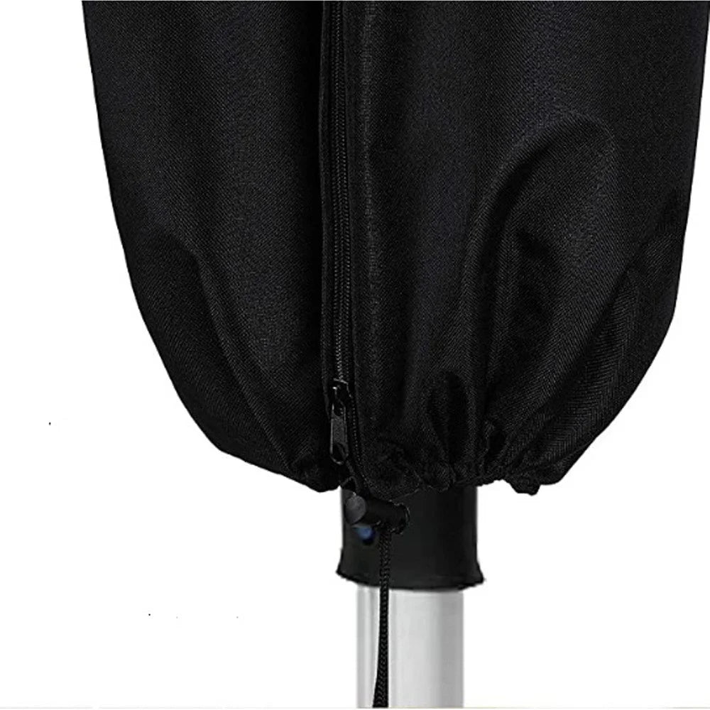 200 x 30 x 30cm Folding Clothes Drying Rack Dust-Proof Cover 210D Oxford Waterproof Clothes Rack Drawstring Bag - Black - 5