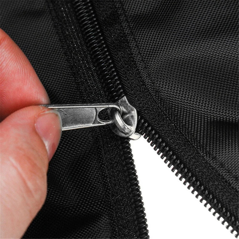 200 x 30 x 30cm Folding Clothes Drying Rack Dust-Proof Cover 210D Oxford Waterproof Clothes Rack Drawstring Bag - Black - 7