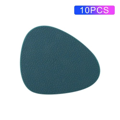 10Pcs / Set Water Drop-shaped Desktop Cup Silicone Mat Dining Table Heat Insulation Pad - Green - 1