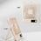 Q3 Digital Display Desk Fan USB Rechargeable 5 Speeds Ultra Thin Mute Cooling Fan (CE Certified) - Khaki - 5
