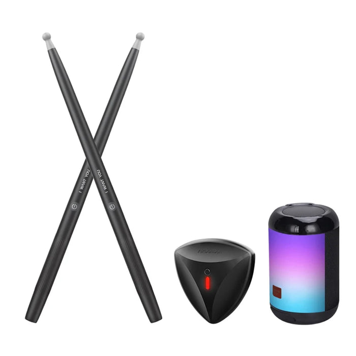 NX05 1 Pair Somatosensory Air Drum Sticks Electronic Drum Practice Air Drum Sticks with Bluetooth-compatible Speaker + Foot Sensor - 1