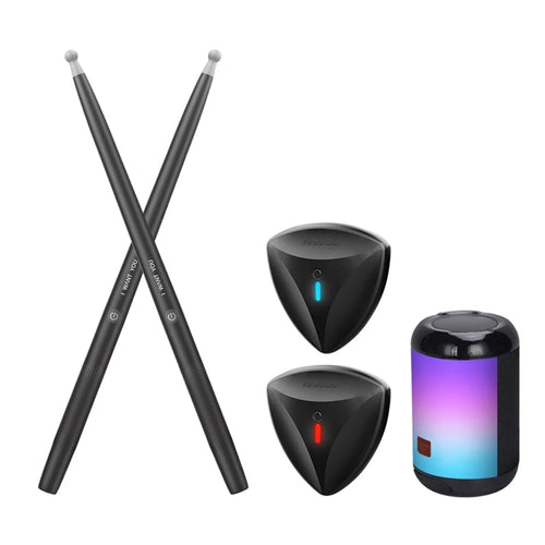 NX05 1 Pair Electronic Drum Practice Somatosensory Air Drum Sticks with Bluetooth-compatible Speaker and 2 Foot Sensor - 1
