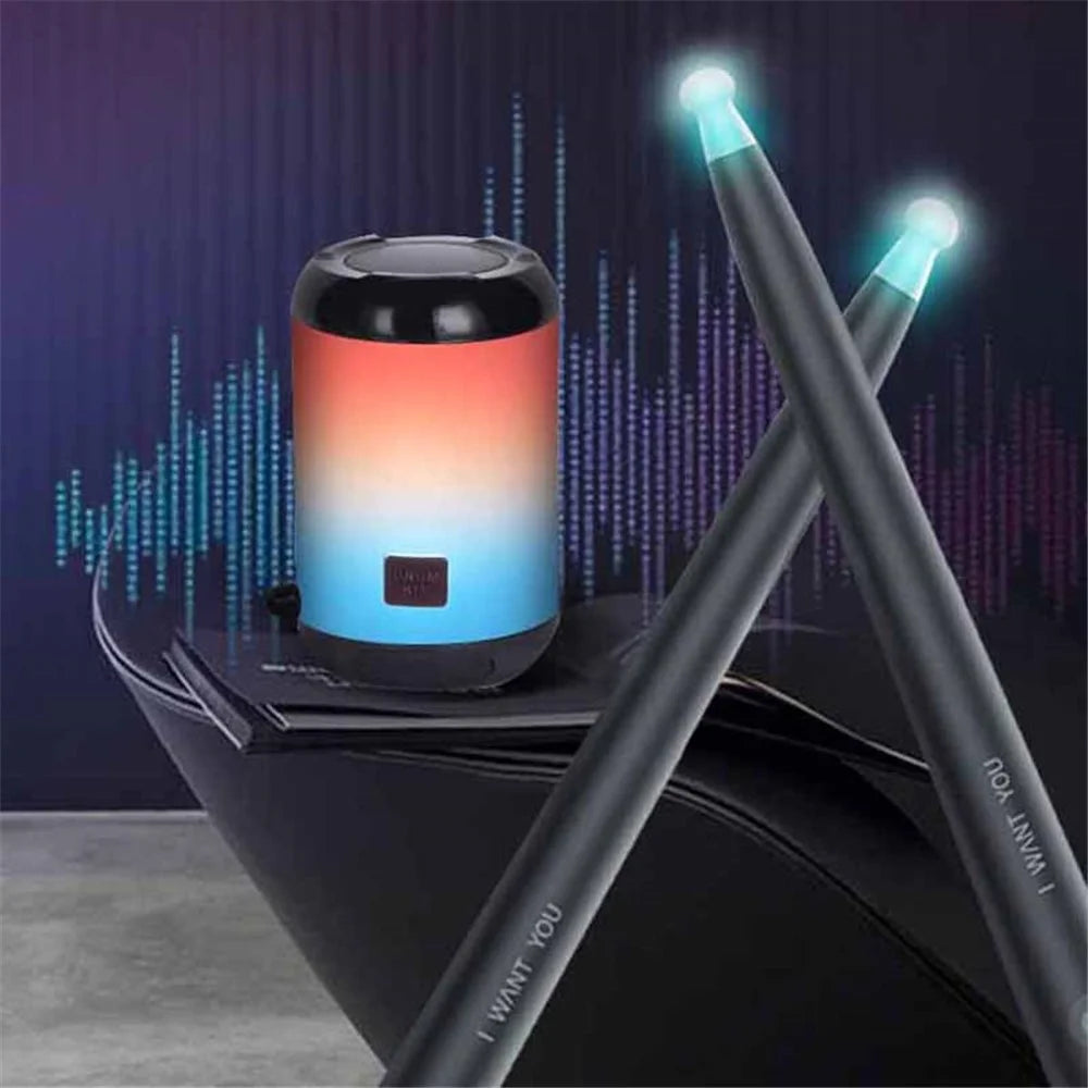 NX05 1 Pair Electronic Drum Practice Somatosensory Air Drum Sticks with Bluetooth-compatible Speaker and 2 Foot Sensor - 2