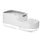 Manual Pressing Sponge Detergent Dispenser Liquid Dish Soap Dispenser Sponge Storage Box for Kitchen - White - 1