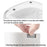 Manual Pressing Sponge Detergent Dispenser Liquid Dish Soap Dispenser Sponge Storage Box for Kitchen - White - 6