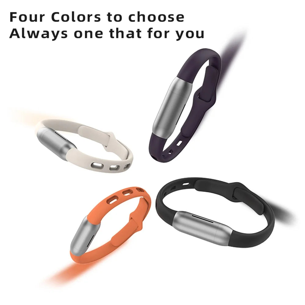 DIROSE M15 Essential Oil Mosquito Insect Bug Repellent Wristband Outdoor Pest Repeller Aluminum Alloy+Silicone Bracelet Watch - Coral - 6