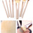 7Pcs / Set Makeup Brush Soft Bristles Wood+Aluminum Handle Foundation Blush Concealers Eyeshadow Brushes Kit - Beige - 6