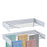100CM Retractable Wall-Mounted Bathroom Towel Holder Iron+Aluminum Space-Saving Drying Rack (5 Rods) - White - 5