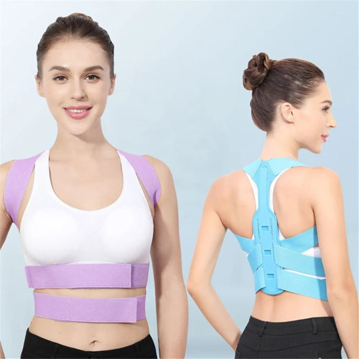 020 Adult Hunchback Corrector Elastic Body Posture Correction Belt Adjustable Back Brace - Blue / S - 5