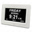Alarm Clock Digital Calendar Day Clock 7-inch Large Display Programmable Medication Reminder, EU Plug - White - 1
