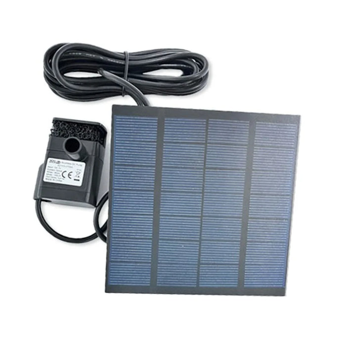 0718A Solar Fountain Water Sprayers Water Feature Pump Solar Powered Panel with 6 Nozzles for Garden, Pool, Pond, Aquarium - 1