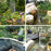 0718A Solar Fountain Water Sprayers Water Feature Pump Solar Powered Panel with 6 Nozzles for Garden, Pool, Pond, Aquarium - 3