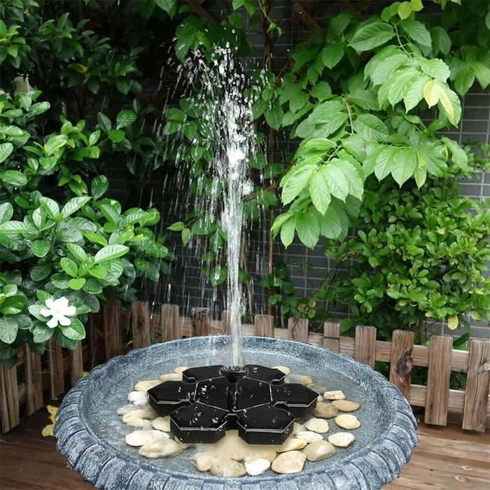 AS20A Mini Solar Powered Fountain Water Pump Garden Water Feature Floating Fish Tanks Decoration - 4