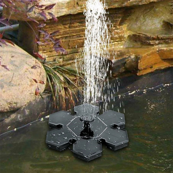 AS20A Mini Solar Powered Fountain Water Pump Garden Water Feature Floating Fish Tanks Decoration - 5