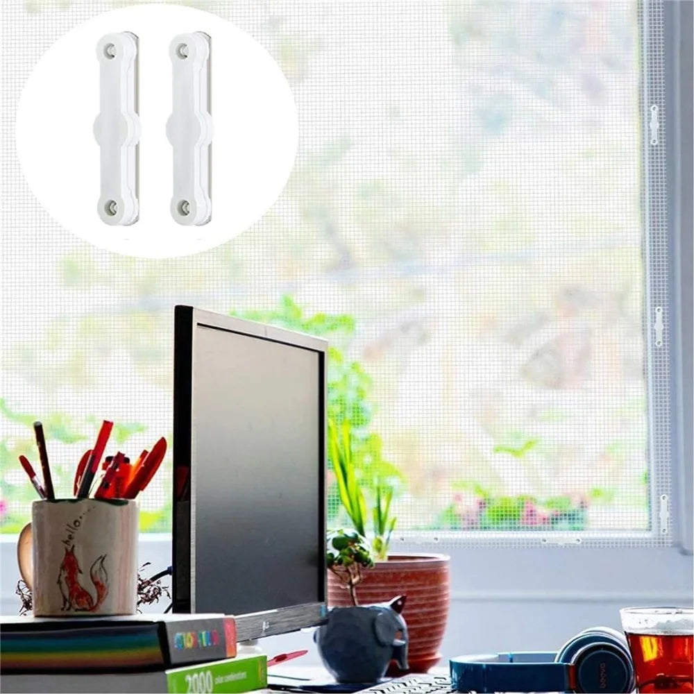 12Pcs Punch Free Anti Mosquito Window Screen Magnetic Clip Window Screen Buckle with Patch - 5