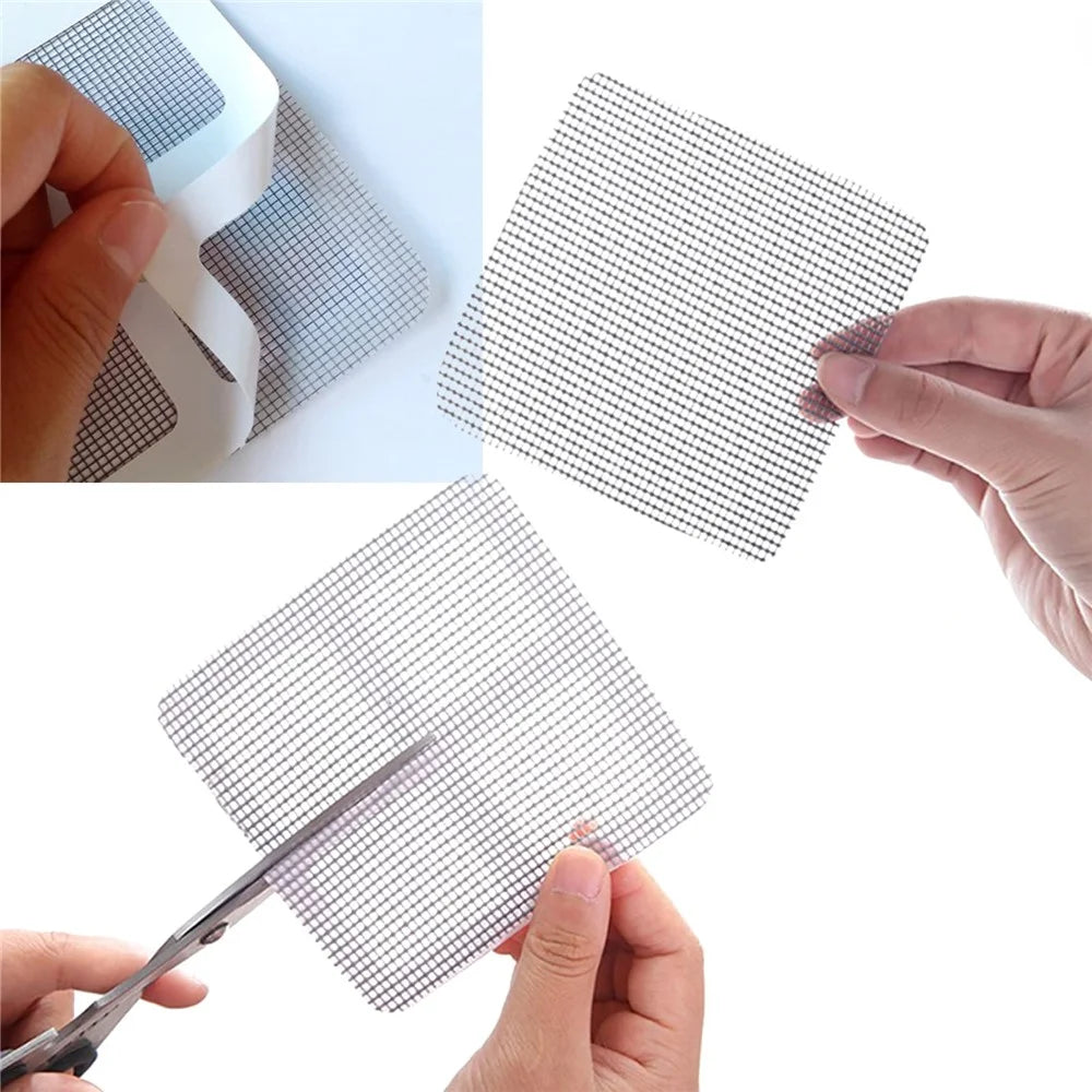 12Pcs Punch Free Anti Mosquito Window Screen Magnetic Clip Window Screen Buckle with Patch - 7