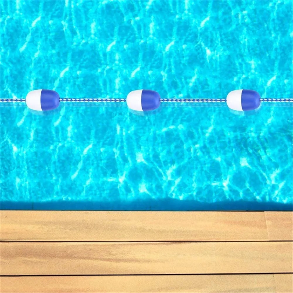 K-303 5m Swimming Pool Floating Safety Rope Lane Divider with Hook and 7 Bi-Color Floats - 7