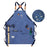 D001 Carpenter Work Apron with Multiple Pockets Gardening Woodworking Waterproof Canvas Apron - Blue - 1