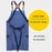 D001 Carpenter Work Apron with Multiple Pockets Gardening Woodworking Waterproof Canvas Apron - Blue - 2