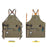 D001 Carpenter Work Apron with Multiple Pockets Gardening Woodworking Waterproof Canvas Apron - Blue - 7