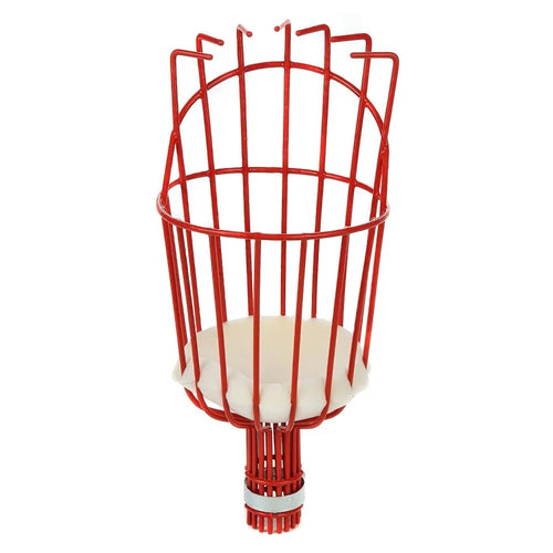 Iron Wire Fruit Picker Detachable Deep Basket Peach Pear Catcher Garden Fruit Picking Tool - Red - 1