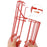 Iron Wire Fruit Picker Detachable Deep Basket Peach Pear Catcher Garden Fruit Picking Tool - Red - 6