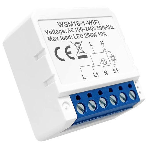 AVTTO WSM16 1-Gang Dual Way Control Smart WiFi Switch APP Voice Control DIY Light Switch Module - 2