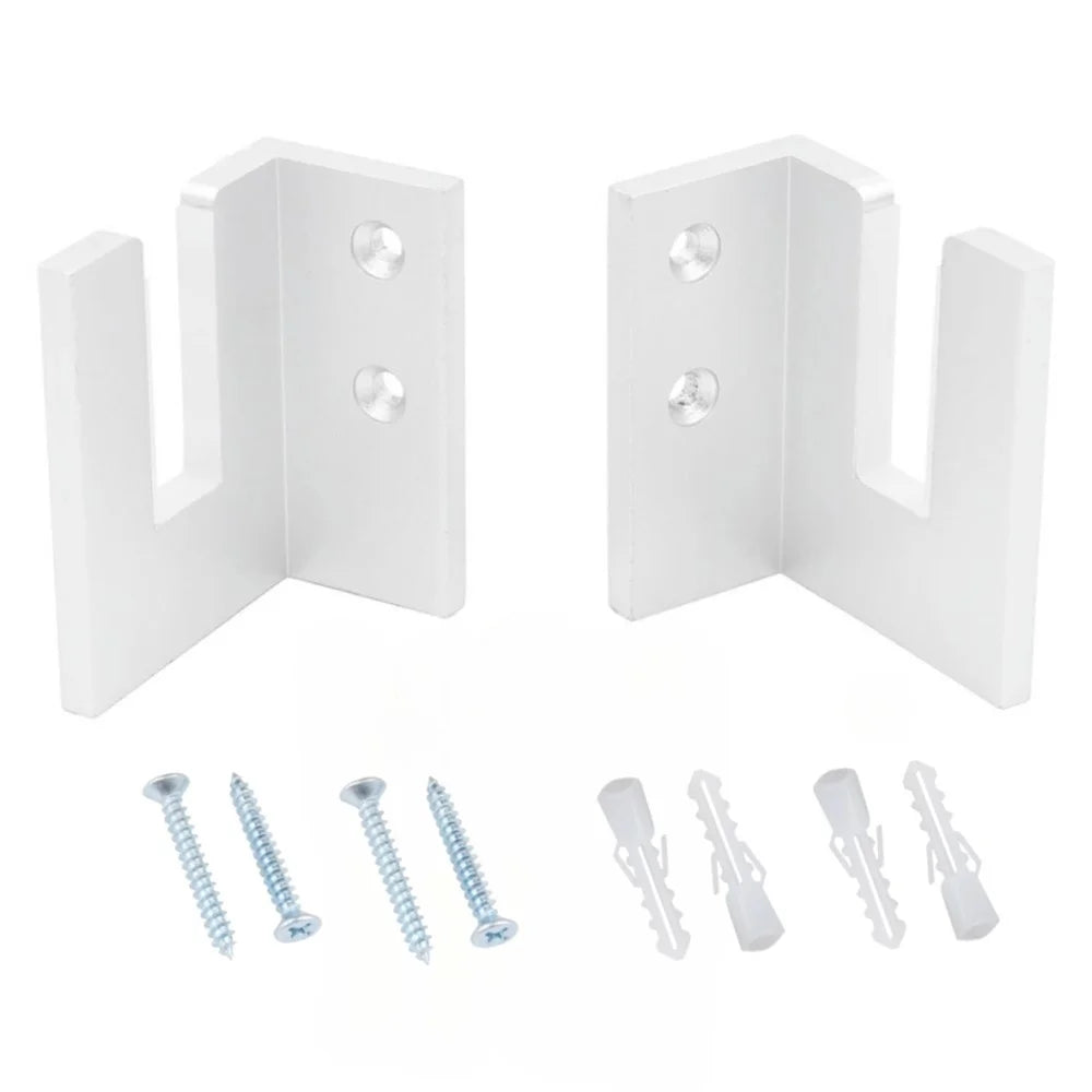 YX002 One Pair Home Longboard Wall Hanger Skateboard Storage Mount Rack Organizer Display Holder - White - 1
