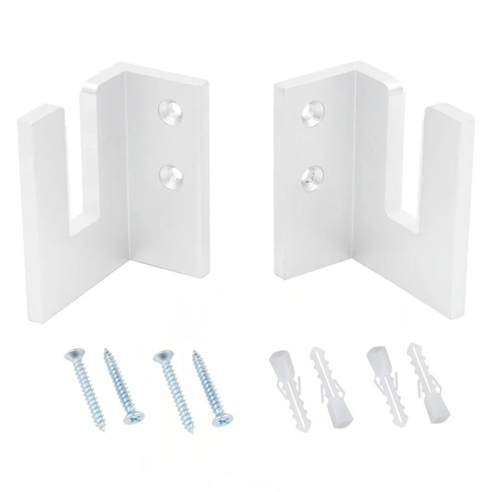 YX002 One Pair Home Longboard Wall Hanger Skateboard Storage Mount Rack Organizer Display Holder - White - 1