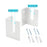 YX002 One Pair Home Longboard Wall Hanger Skateboard Storage Mount Rack Organizer Display Holder - White - 2